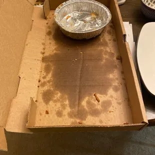 a box of food