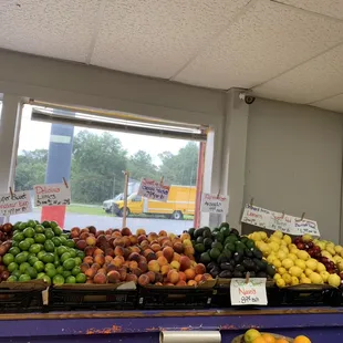 a variety of fruits and vegetables