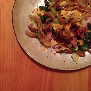 Shaved Cauliflower-Herbs & Pig Fries