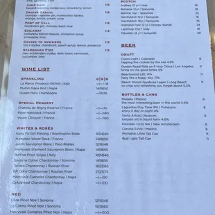 Drink Menu