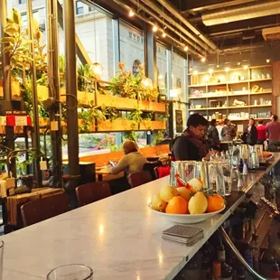 View from the bar