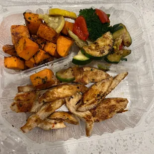 Build Your Own Meal chicken and hash