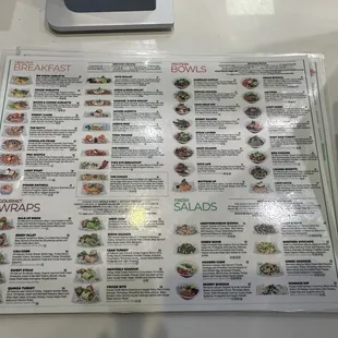menu, sushi and sashimi