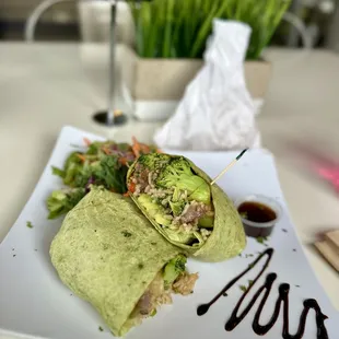 Sweet Steak Spinach Wrap