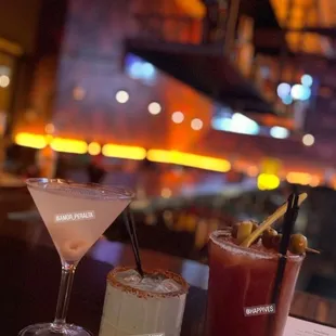 Cocktails margarita and Bloody Mary during get together with friends in sept 2022