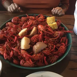 5 Lbs of crawfish for 25.00 today