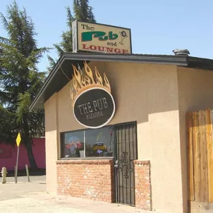 the front of the building