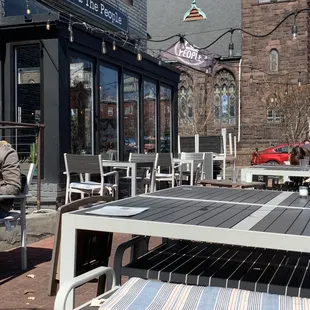 Outdoor seating area