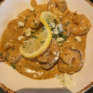 Black and Bleu shrimp