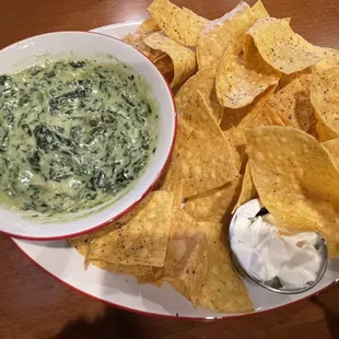 Spinach artichoke dip. Added sour cream. Really good!!