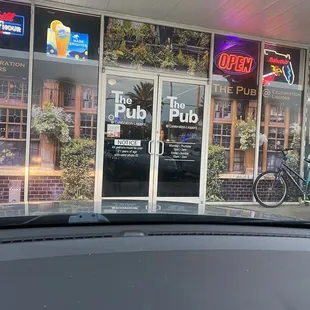 a bicycle parked outside