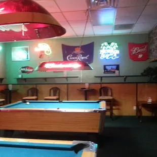 Back room. There's another pool table in the main area