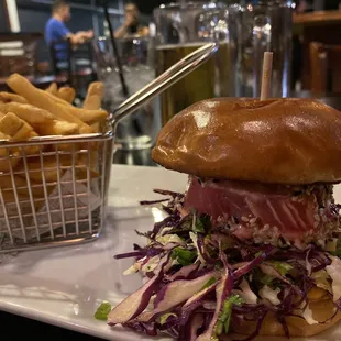 Ahi tuna burger