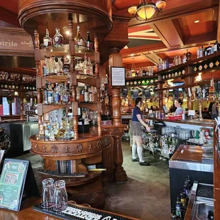 Looking from our bar seat.