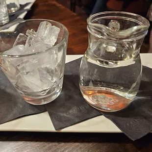 Water with the flight