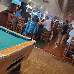 a pool table