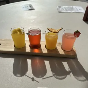 Flight of mimosas