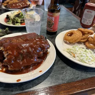 These are the best ribs I've ever had! Made by a BBQ master named Cade. It's his grandfather's secret technique from Kentucky.