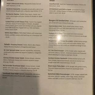 Menu Oct 2021