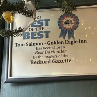 Not knowing what the competition was I thought this was kind of funny.