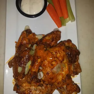 Over baked wings