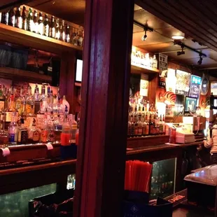 a view of the bar from the inside