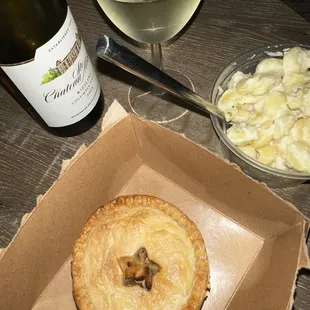 Chicken Pot Pie and Welsh Cheddar Mac and Cheese