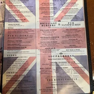 Food menu
