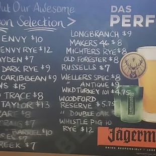 Bourbon selection