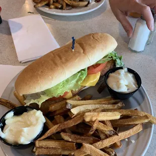 Fish Sub-very tasty with fresh tomatoes and lettuce