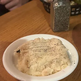 mashed potatoes with bug