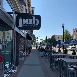 The Pub on Second (Sidewalk View)
