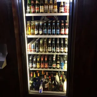 Large selection of bottled beer