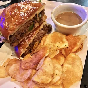 Pretzel Bun Prime Rib