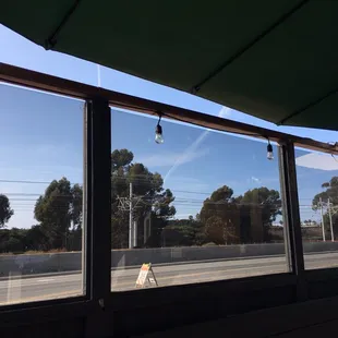 outside