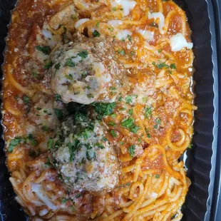 pasta dish, pasta, food