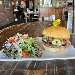 Big City Burger on a gluten-free bun. HEAVEN!