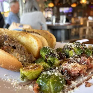 Colorado Cheesecake and Brussel sprouts