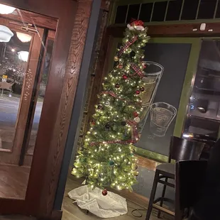 Christmas Decor in restaurant