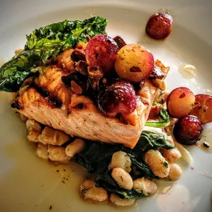 a plate of food on a table