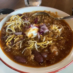 Betsy&apos;s Grandma&apos;s recipe chili - excellent.
