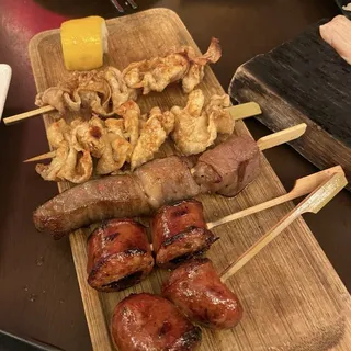Pork Sausage Skewer