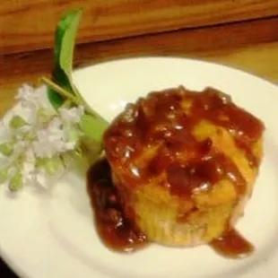 Sweet Potato with Praline Sauce