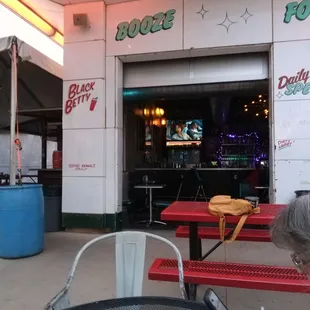 An open bar, which yelp had marked closed