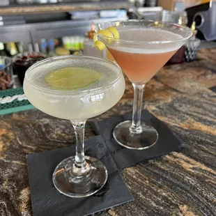 Blanc Pear Cosmo and a French martini. Both very good. They even chilled the glass!!