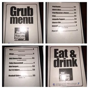 the menu