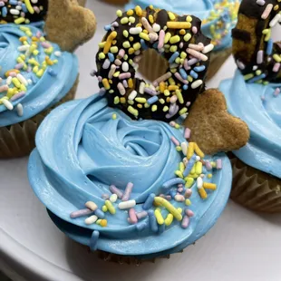 Donut pupcakes
