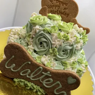 Rosette 2 tier cake for Walters 1st birthday!