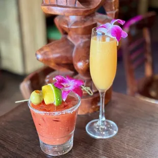 Some tropical mimosas and bloody marries to get your morning started!