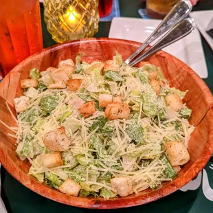 Caesar Salad.... enough to feed a family of 4